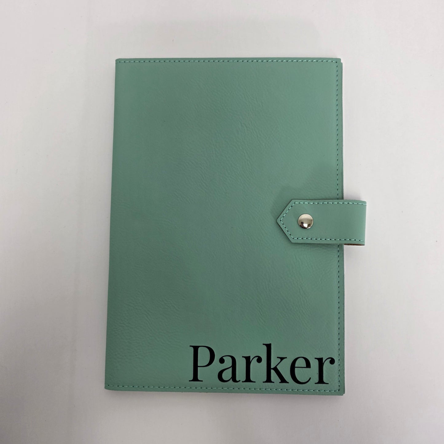 Studio Luxe Aquamarine Teal Faux Leather Journal Cover