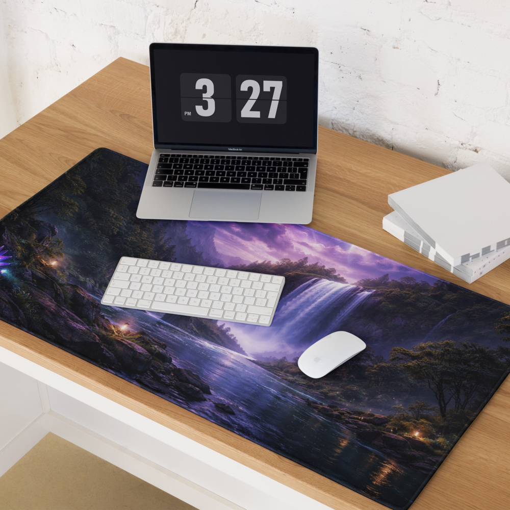 Falls of Amethyst Hollow | DeskScape Workstation Mat