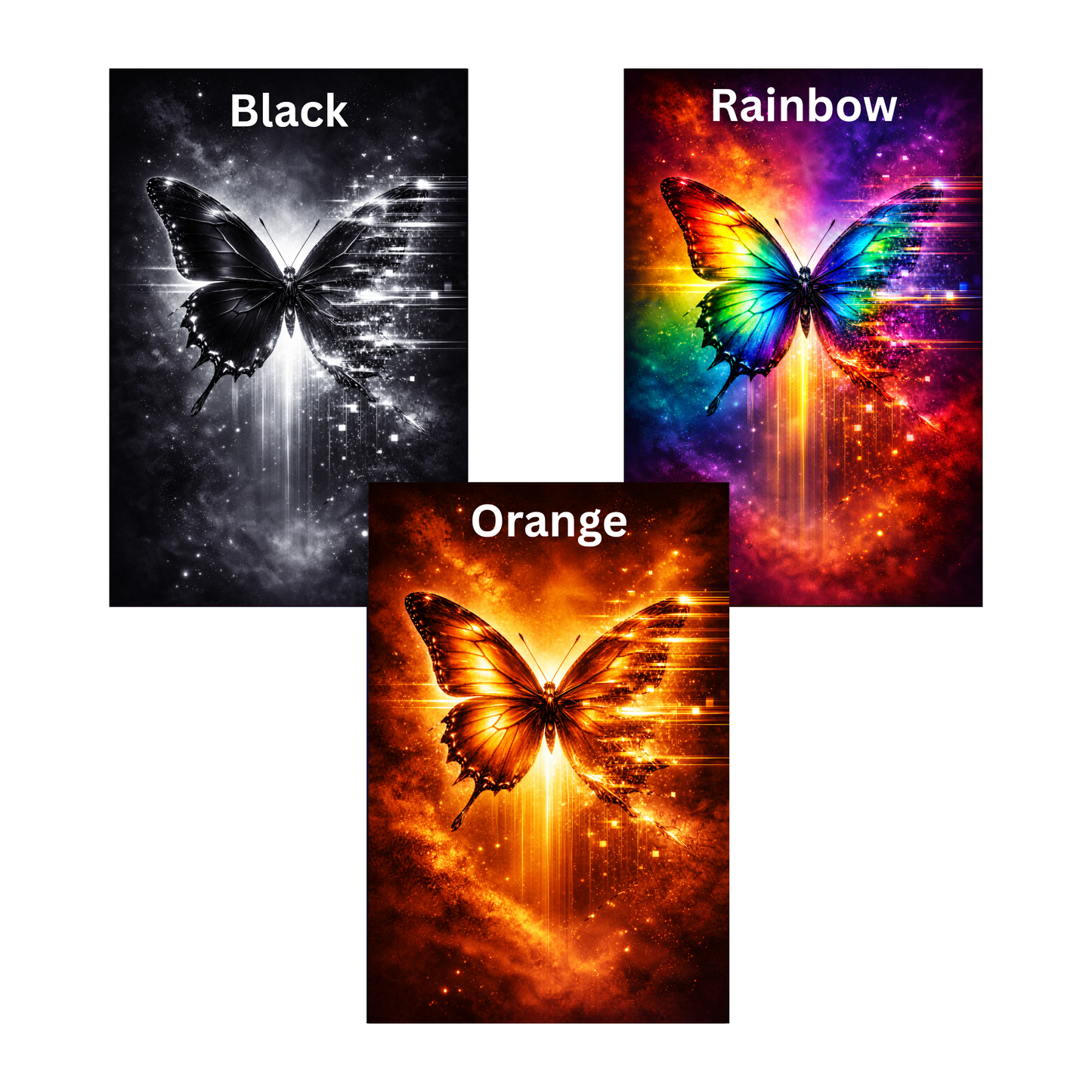 MetaMorph Butterfly Glitch Journal - 8 Colors Available