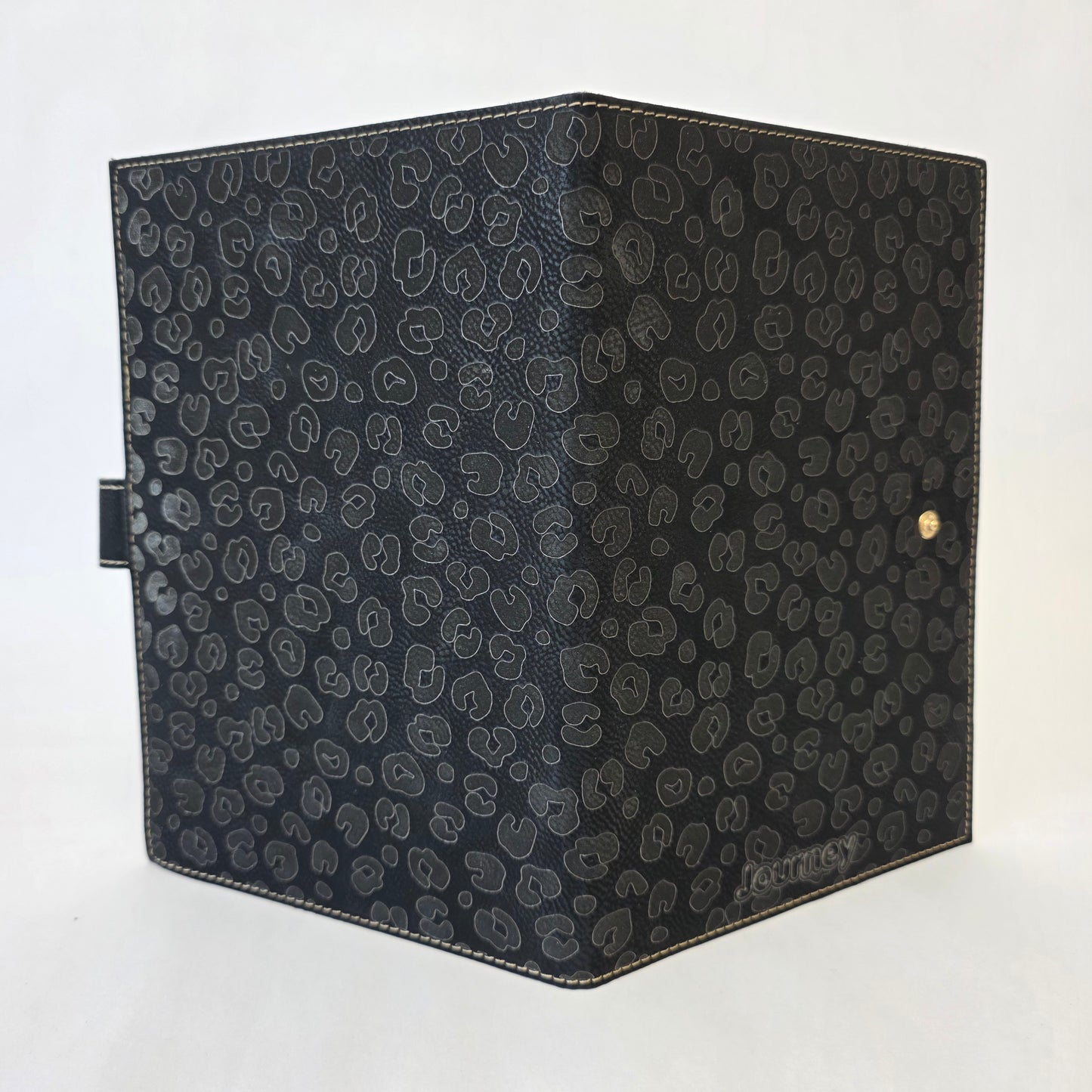 Studio Luxe Obsidian Black Faux Leather Journal Cover