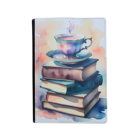 Books and Tea Watercolor Journal
