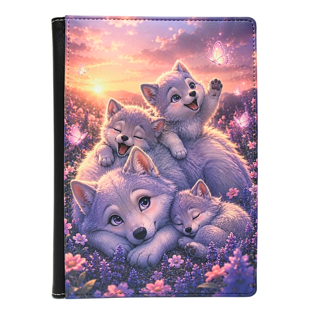 Dream Wolves Purple Field Journal