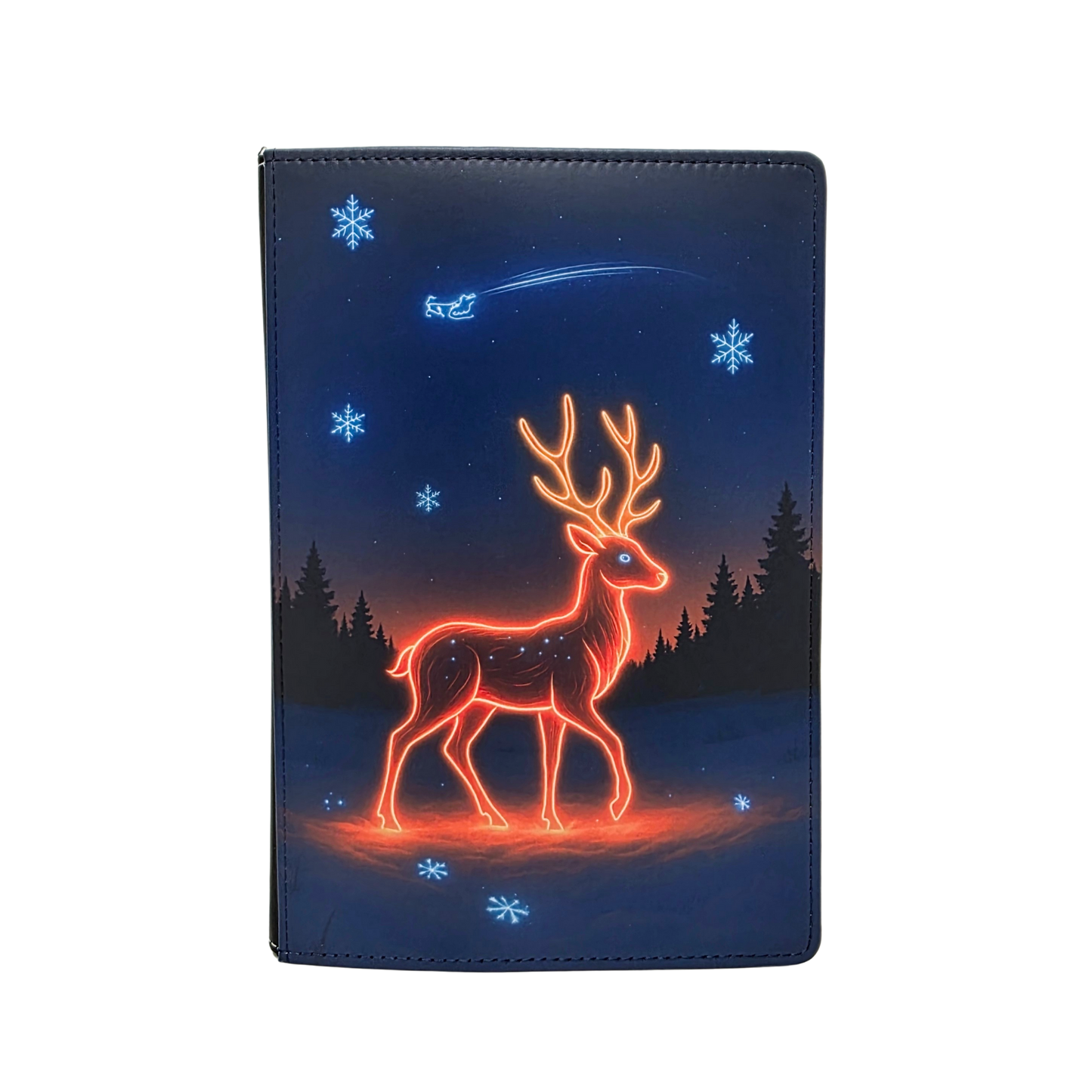 Reindeer Glow Light Art Journal