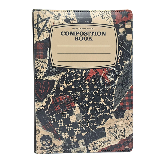 Grunge Punk Flannel Composition Journal
