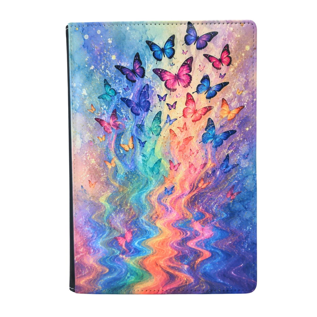 Watercolor Neon Butterfly Journal