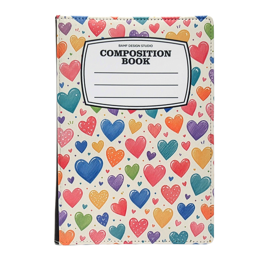 Heart Doodle Composition Journal