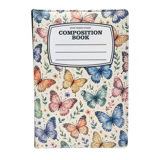 Watercolor Butterfly Collage Composition Journal