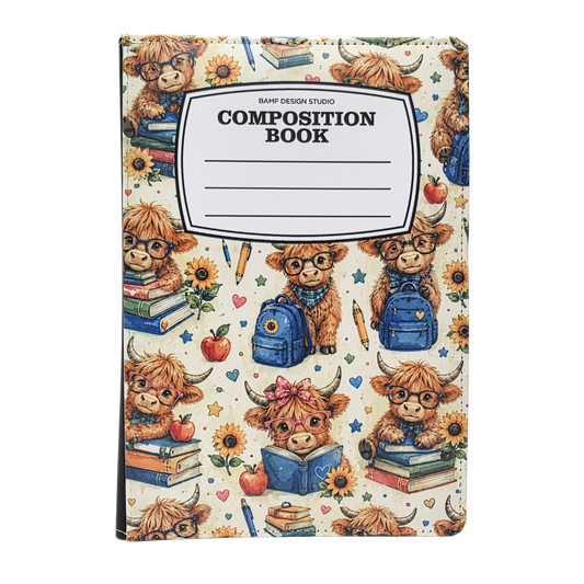 Highland Cow Composition Journal