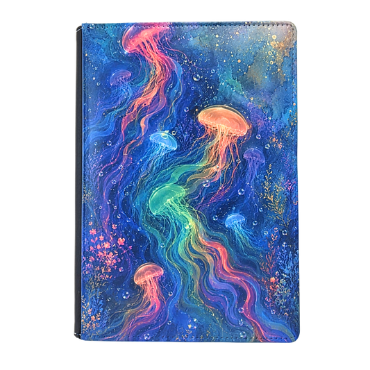 Watercolor Neon Jellyfish Journal