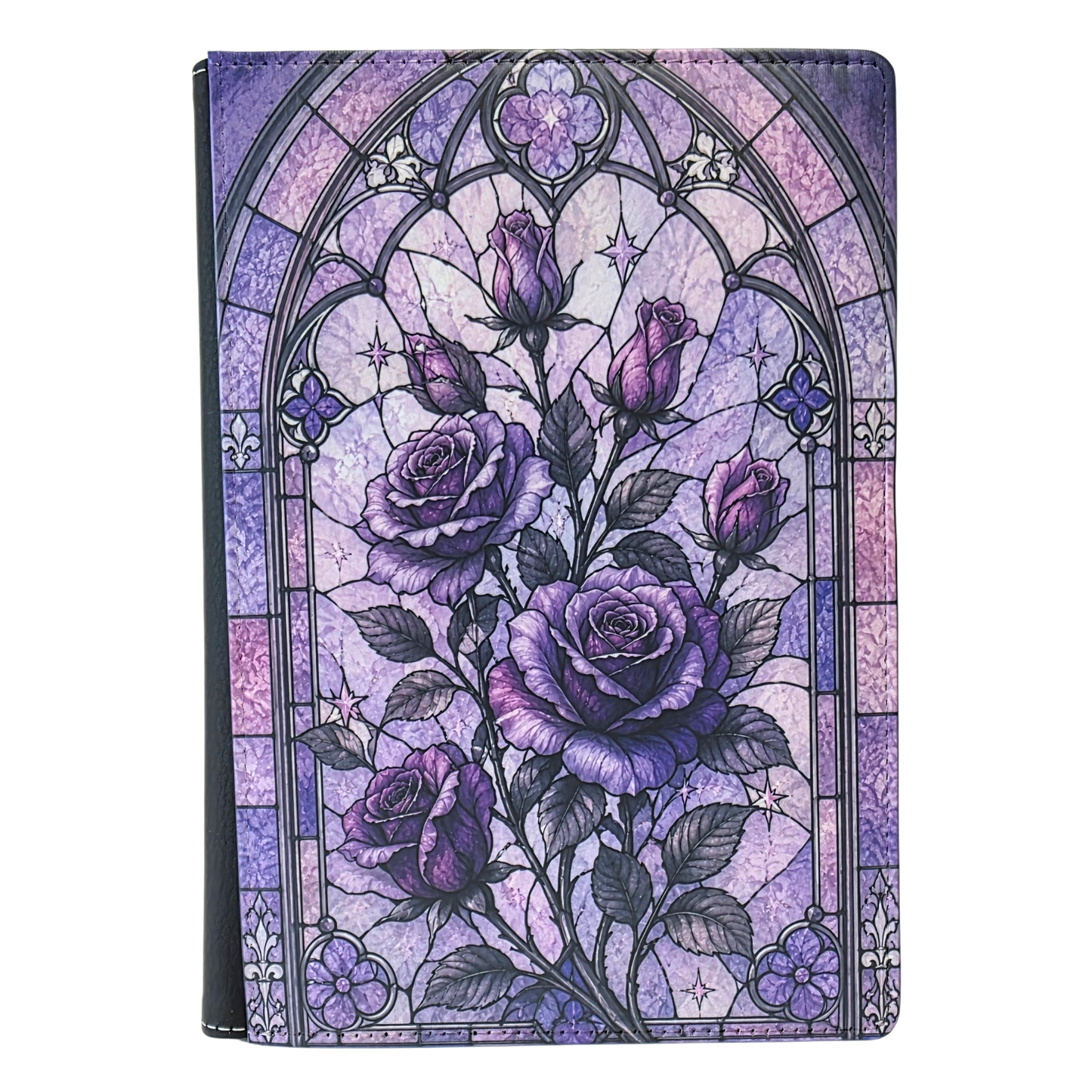 Purple Rose Stained Glass Journal