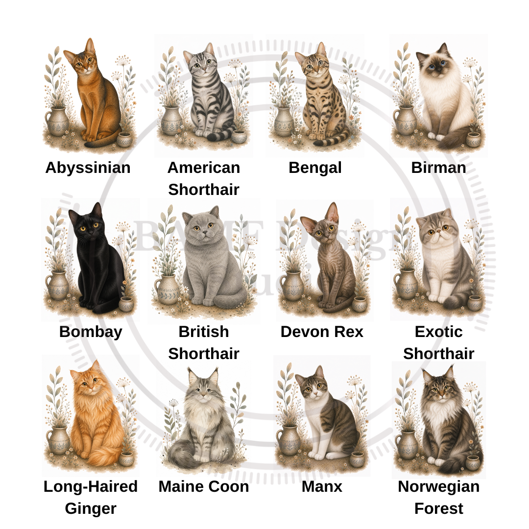 Cat Breeds Journal - Custom Option Available