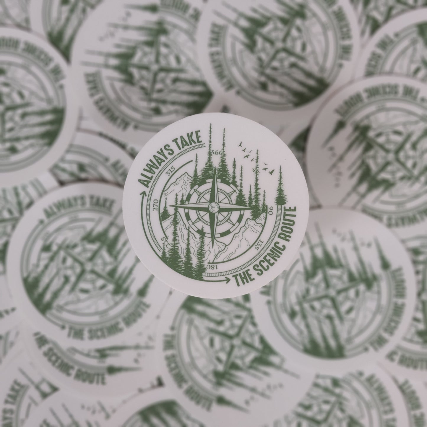 Always Take the Scenic Route Sticker