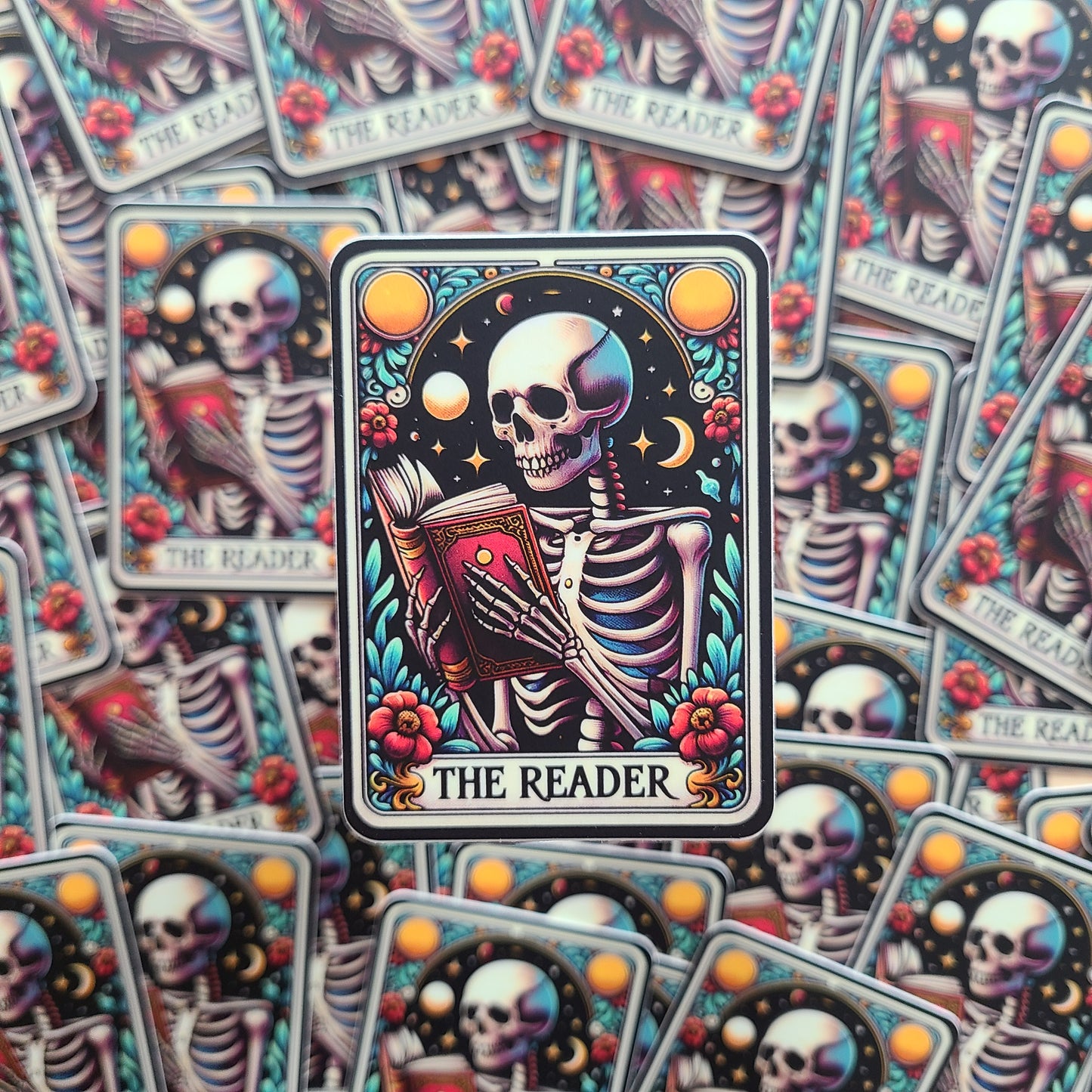 Reader Tarot Card Sticker