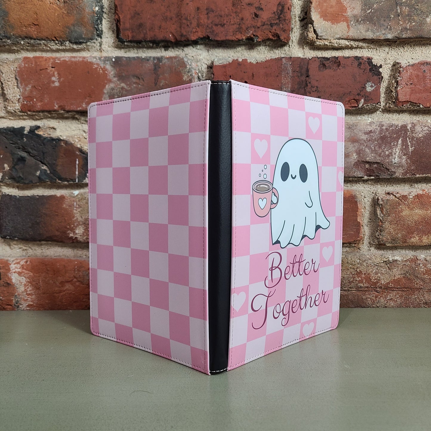 Better Together Journal, Cute Ghost, Valentine's Pink Journal