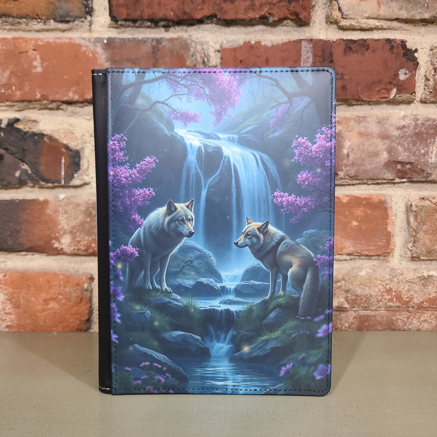 Wolf Journal, Waterfall Forest Landscape