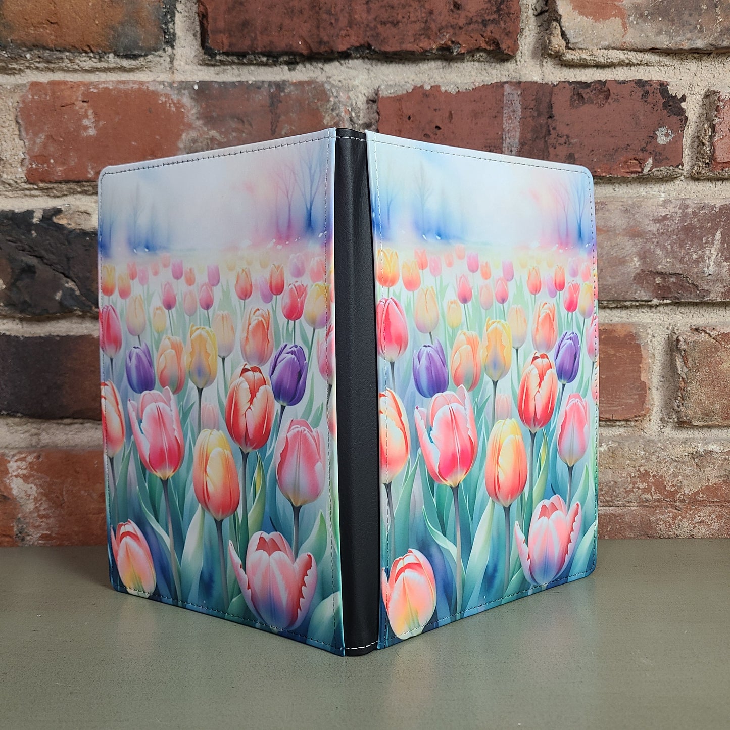 Watercolor Tulips, Field of Flowers
