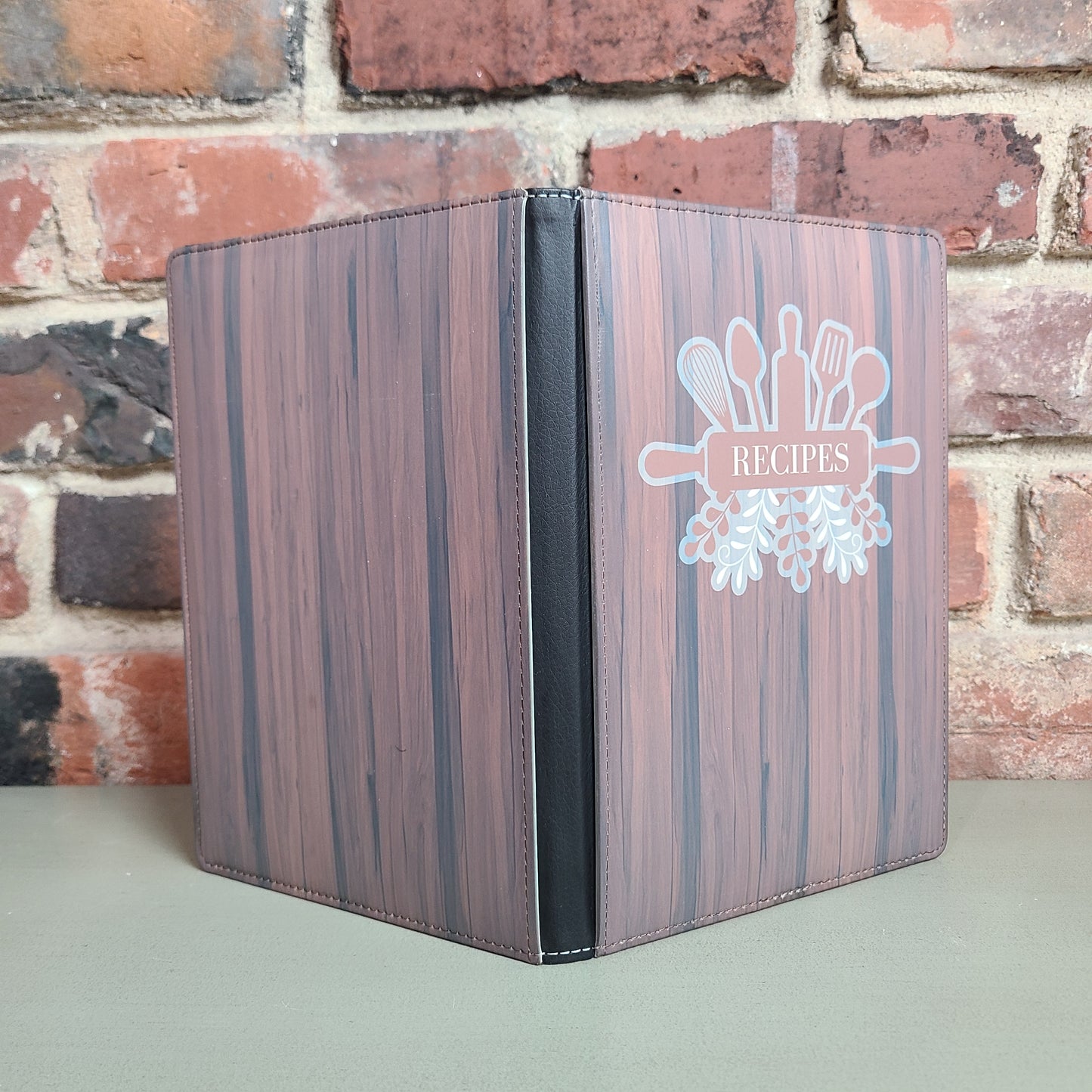Wood Grain Neutral Cooking Journal, Recipe Journal