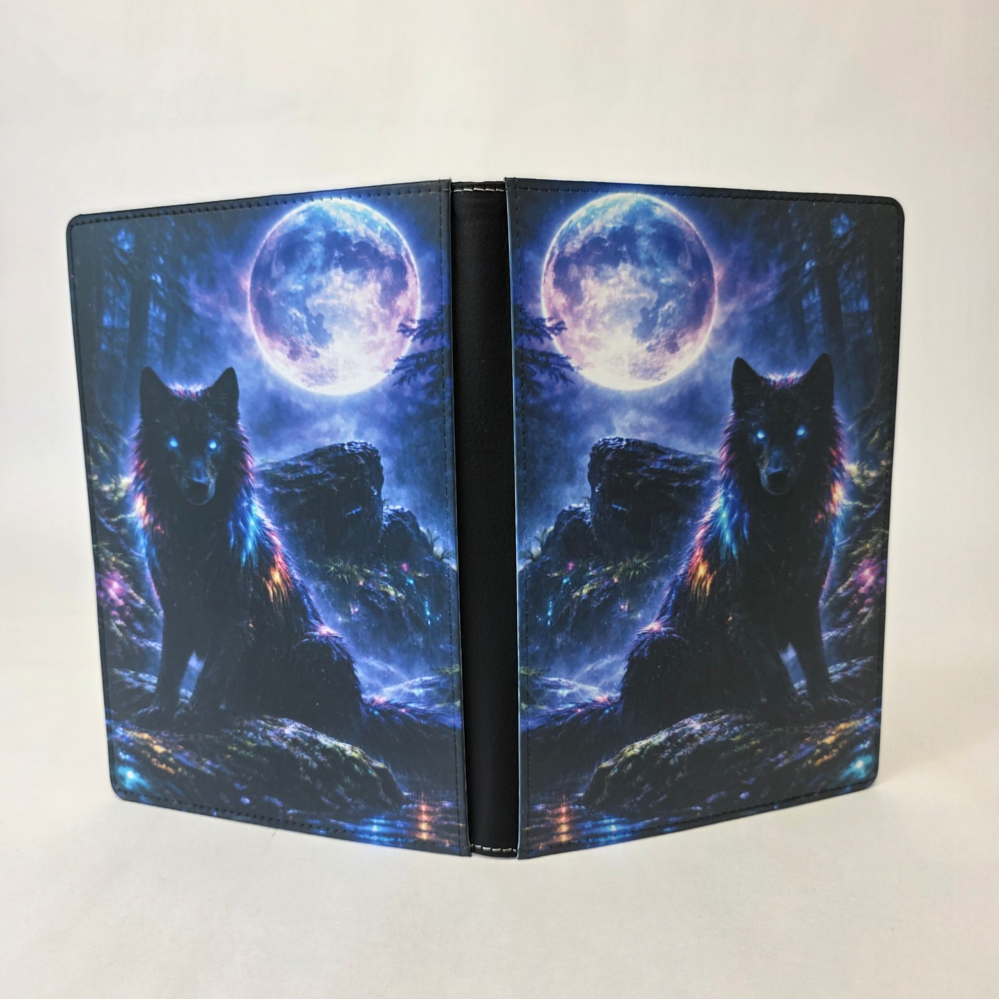 Dark Neon Wolf Journal