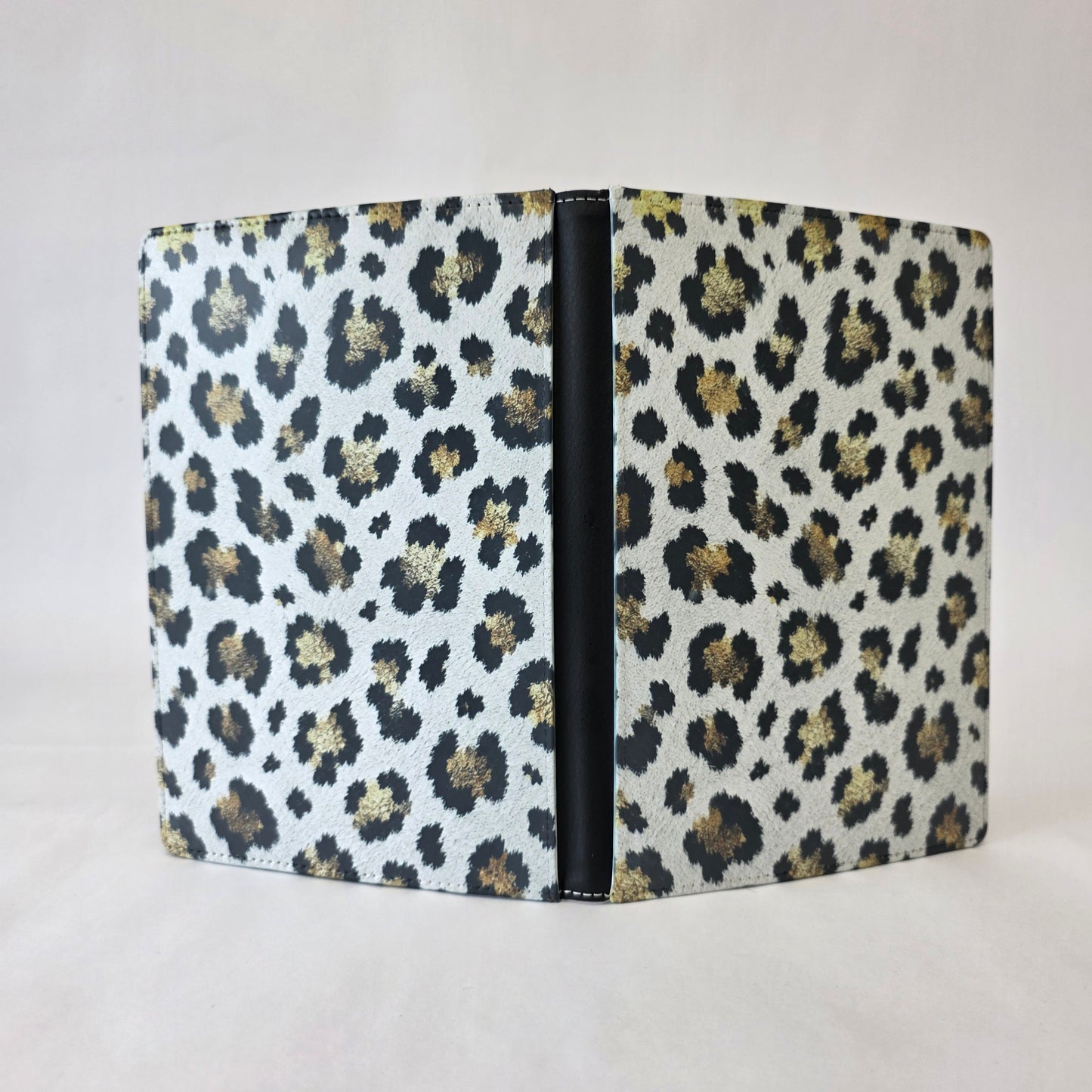 Leopard Print White and Gold Visually Textured Journal