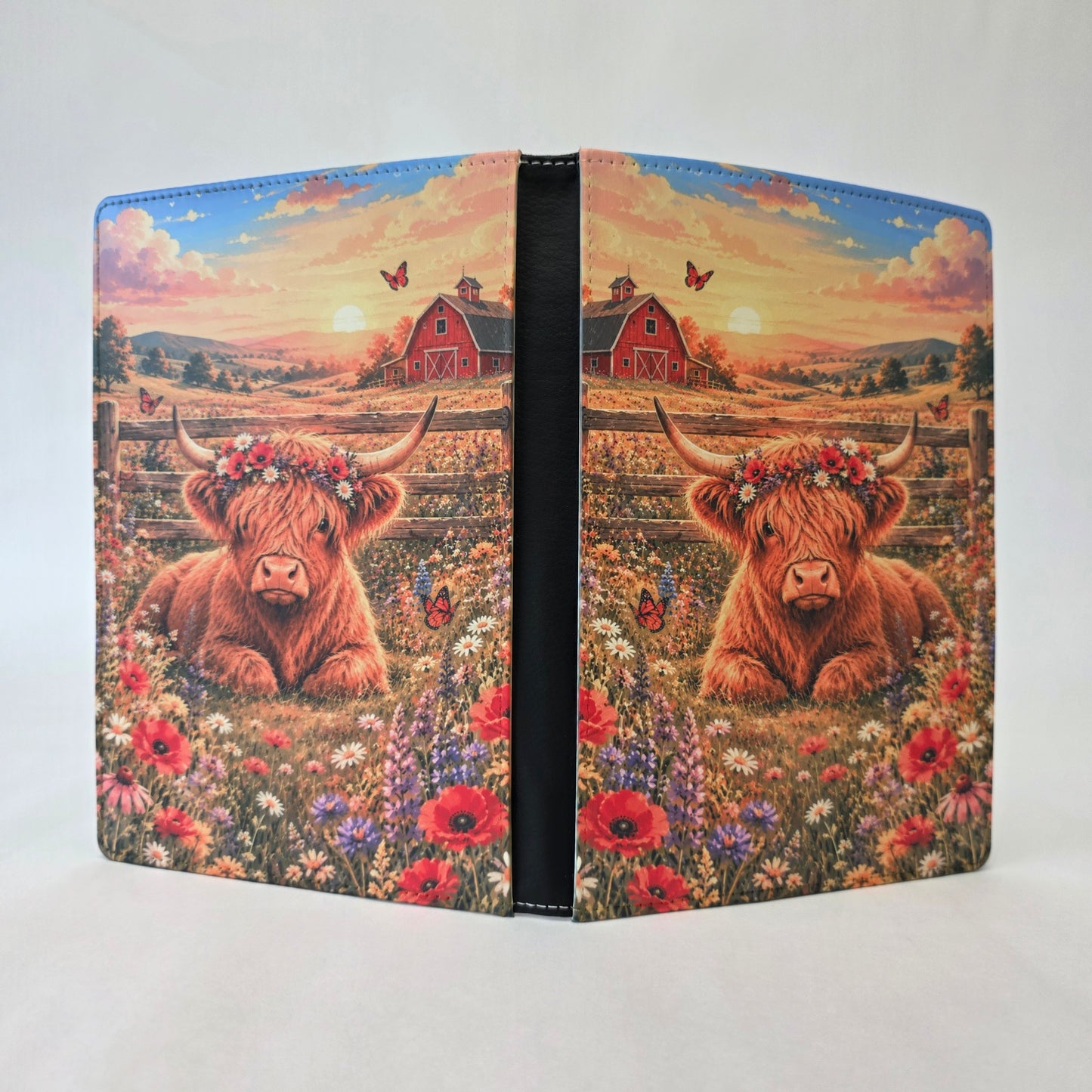 Wildflower Highland Cow Journal