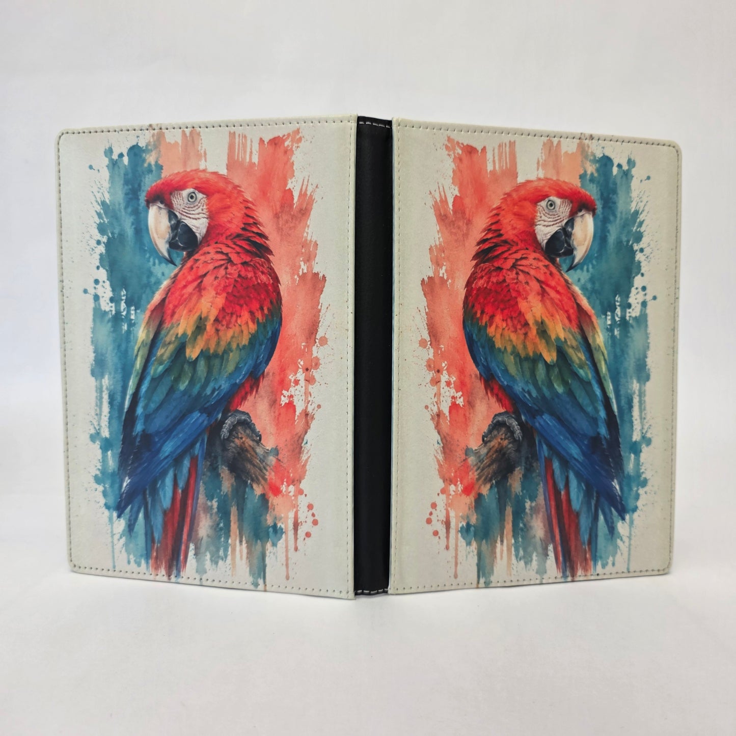 Watercolor Splash Parrot Journal