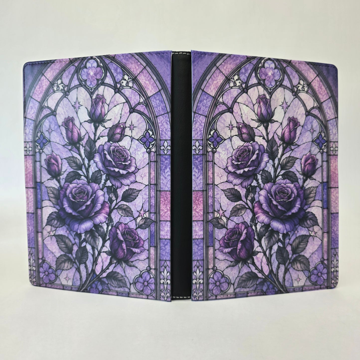Purple Rose Stained Glass Journal
