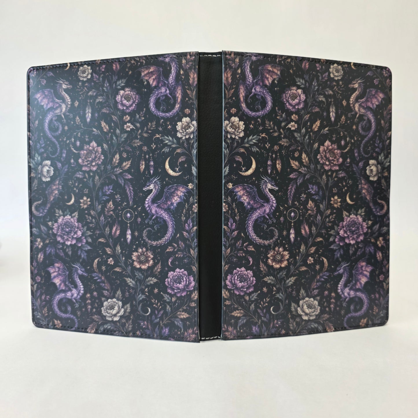 Dark Floral Dragon Journal