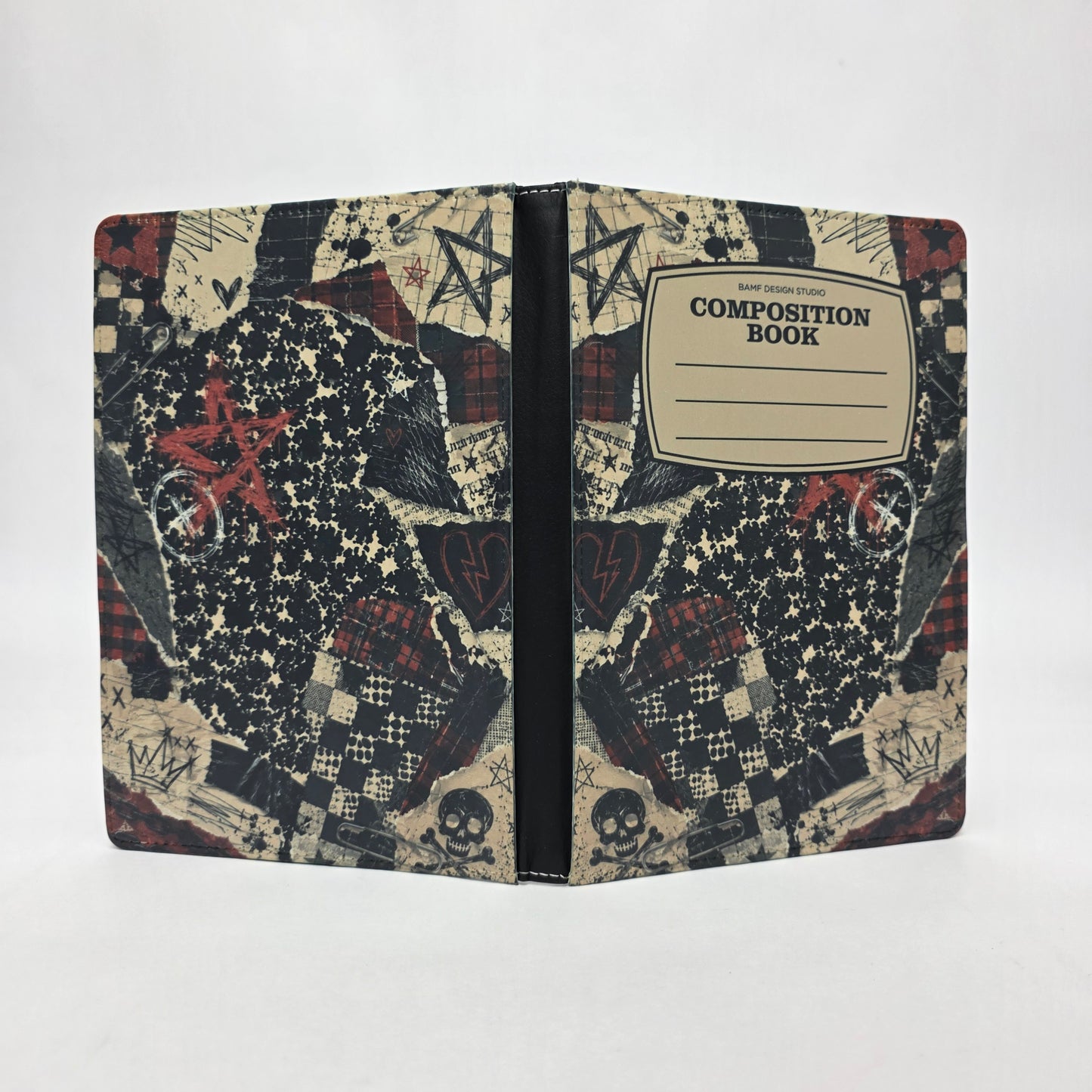 Grunge Punk Flannel Composition Journal
