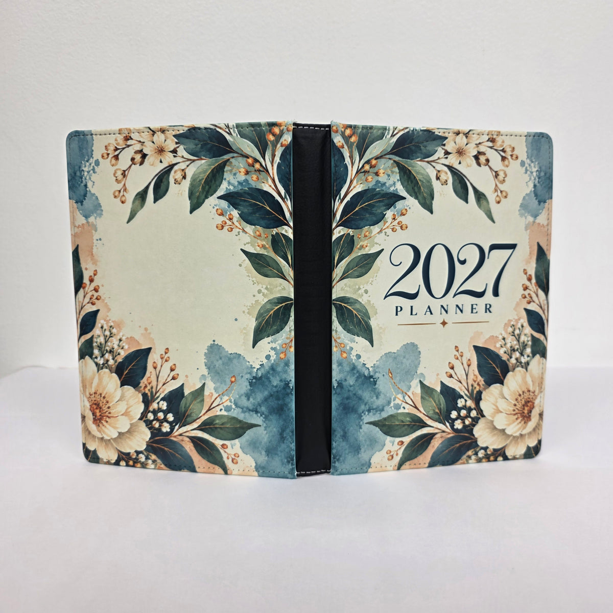Botanical Green and Blue 2027 Planner Cover