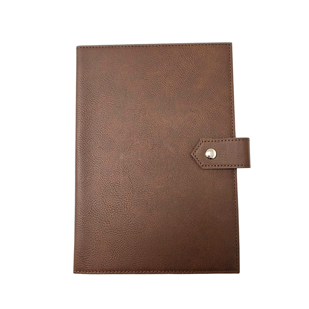 Studio Luxe Mocha Brown Faux Leather Journal Cover