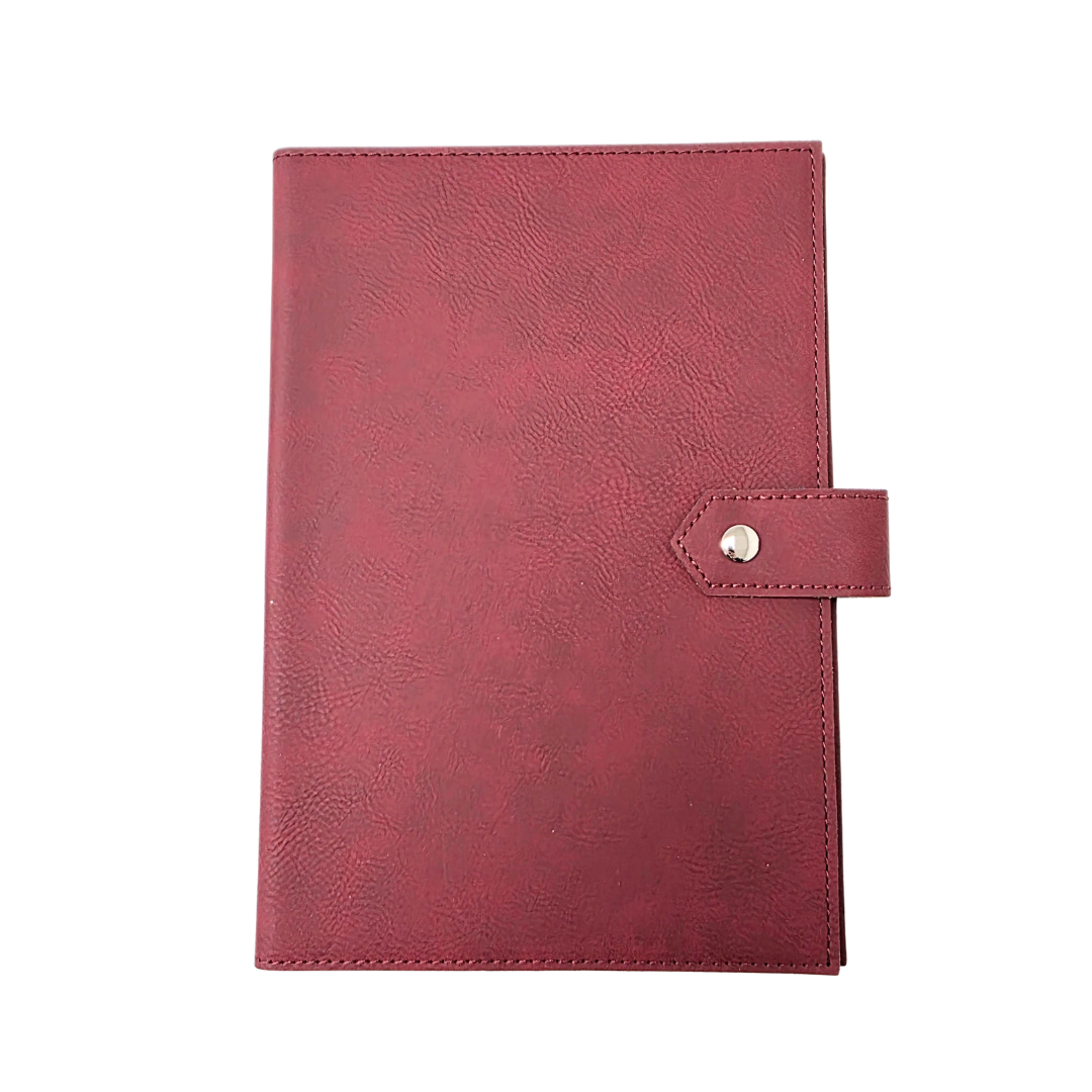 Studio Luxe Merlot Burgundy Faux Leather Journal Cover