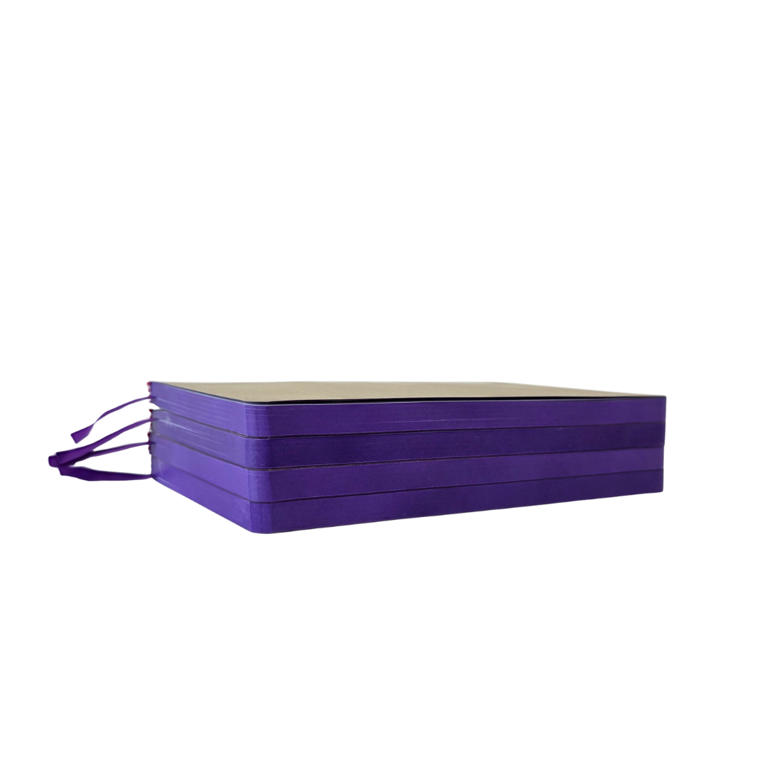 Limited Edition Purple Edged Lined Pages