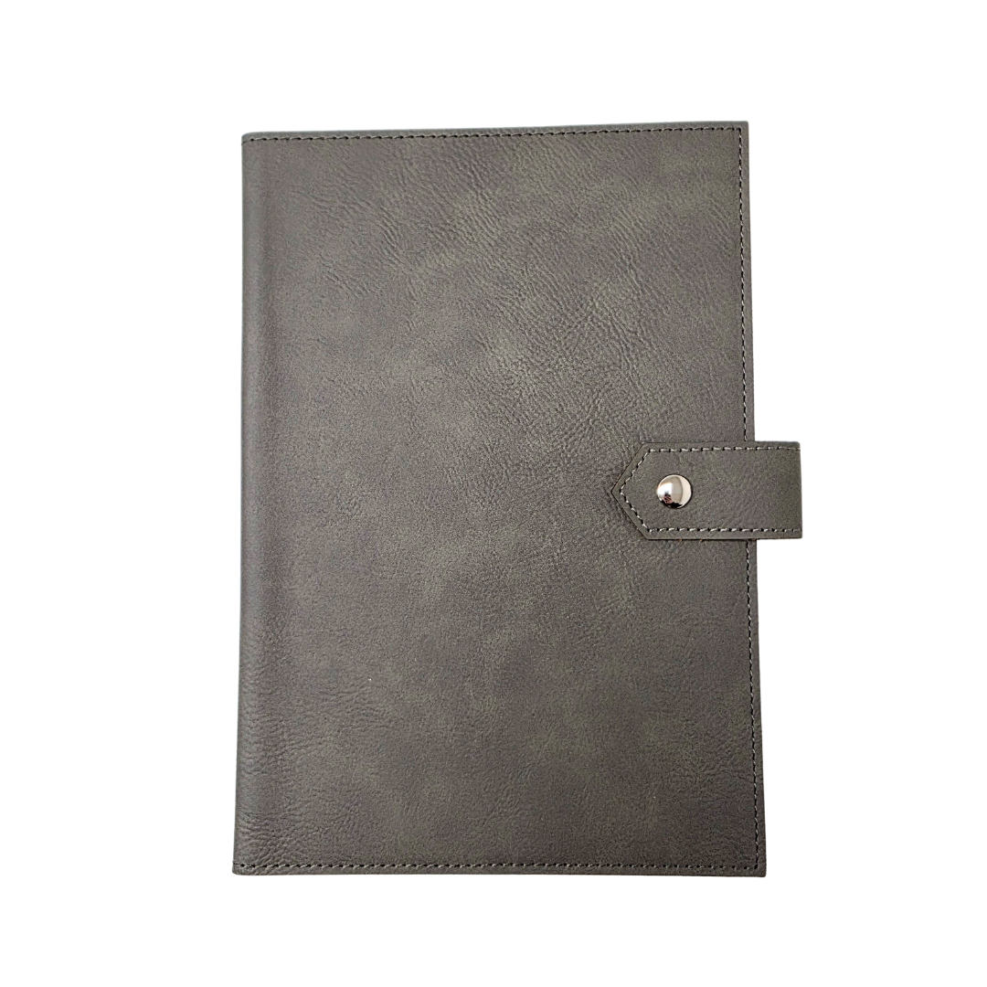 Studio Luxe Slate Gray Faux Leather Journal Cover