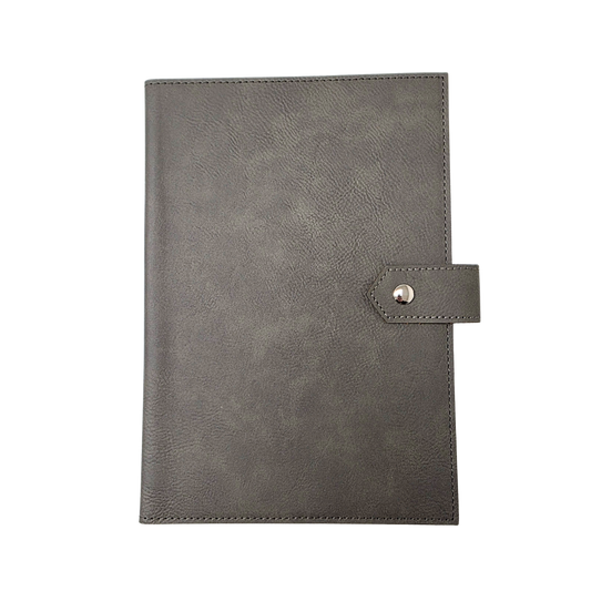 Studio Luxe Slate Gray Faux Leather Journal Cover