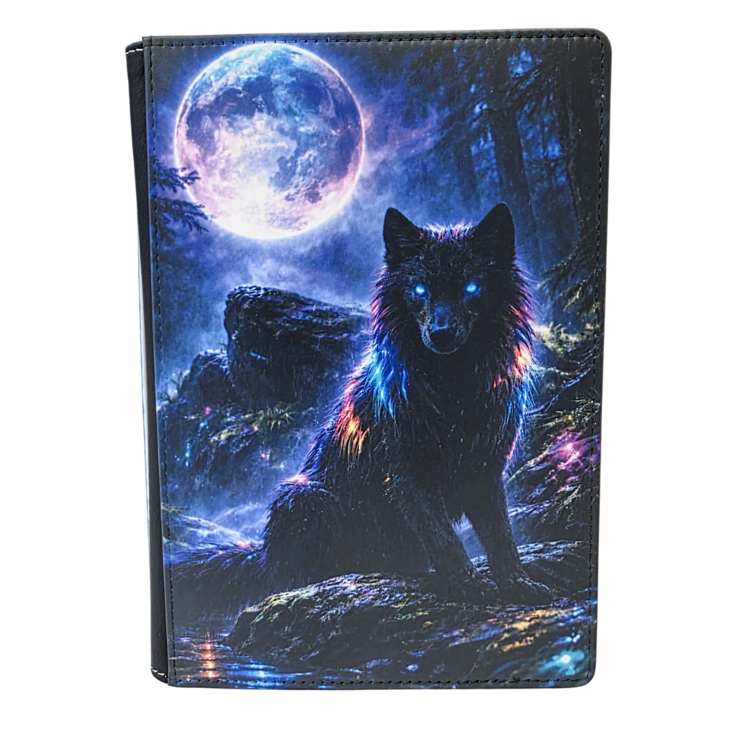 Dark Neon Wolf Journal