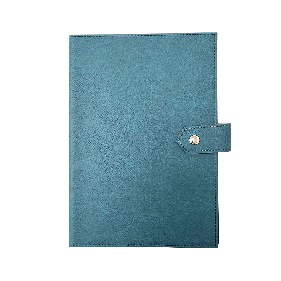 Studio Luxe Cerulean Blue Faux Leather Journal Cover