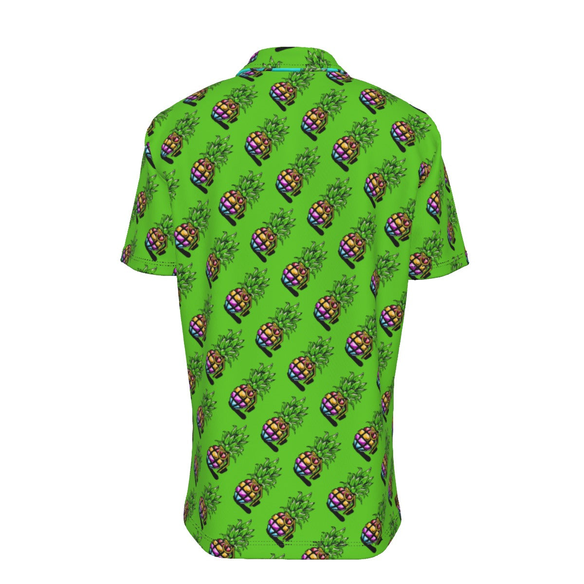 Green Pineapple Grenade | Hawaiian Button Down | Pineapple Grenade Collection