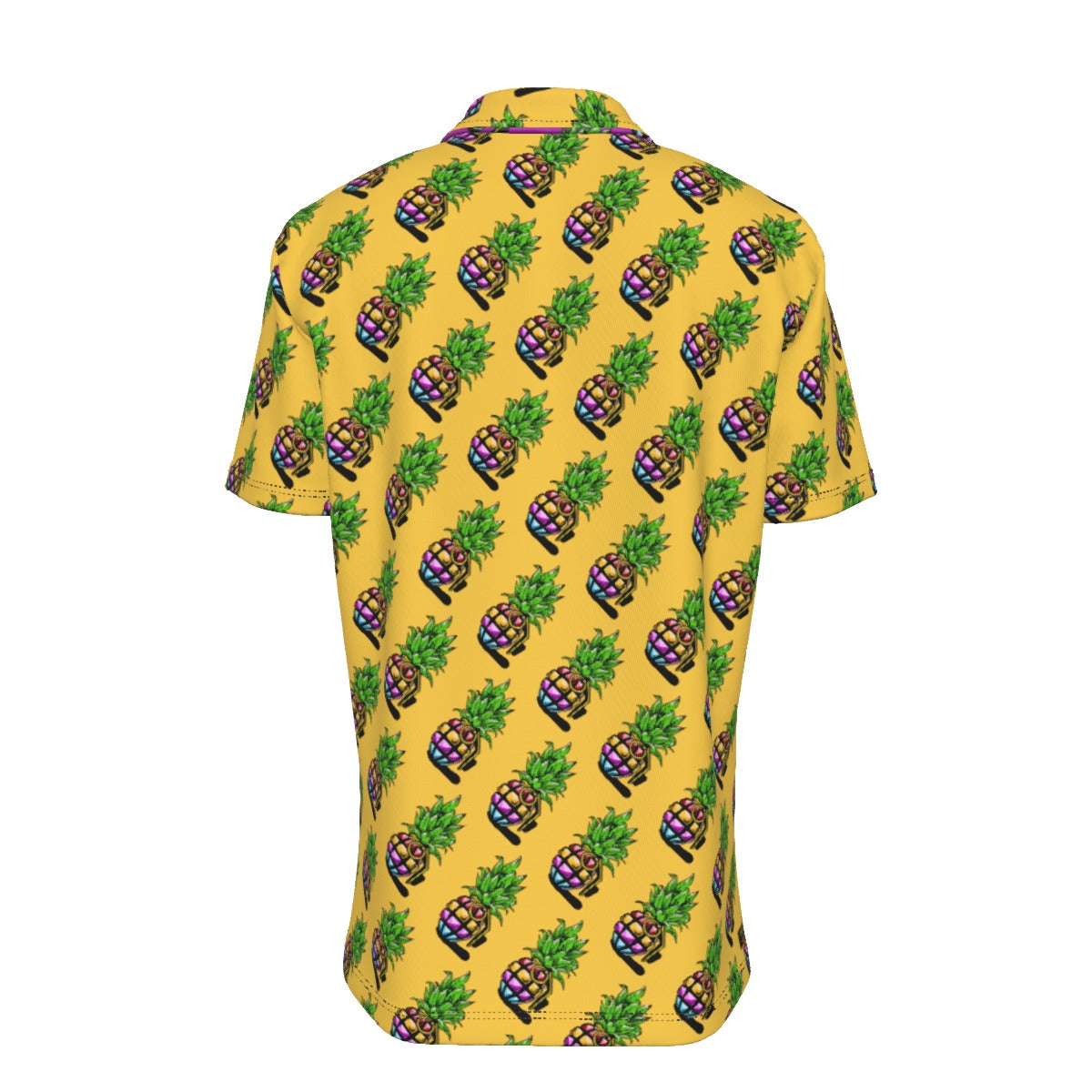 Yella Pineapple Grenade | Hawaiian Button Down | Pineapple Grenade Collection