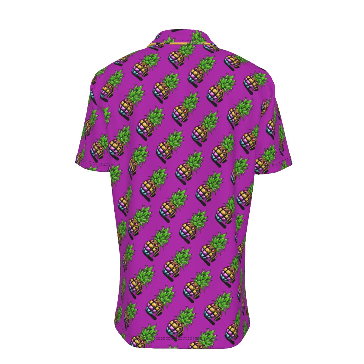 Purple Pineapple Grenade | Hawaiian Button Down | Pineapple Grenade Collection