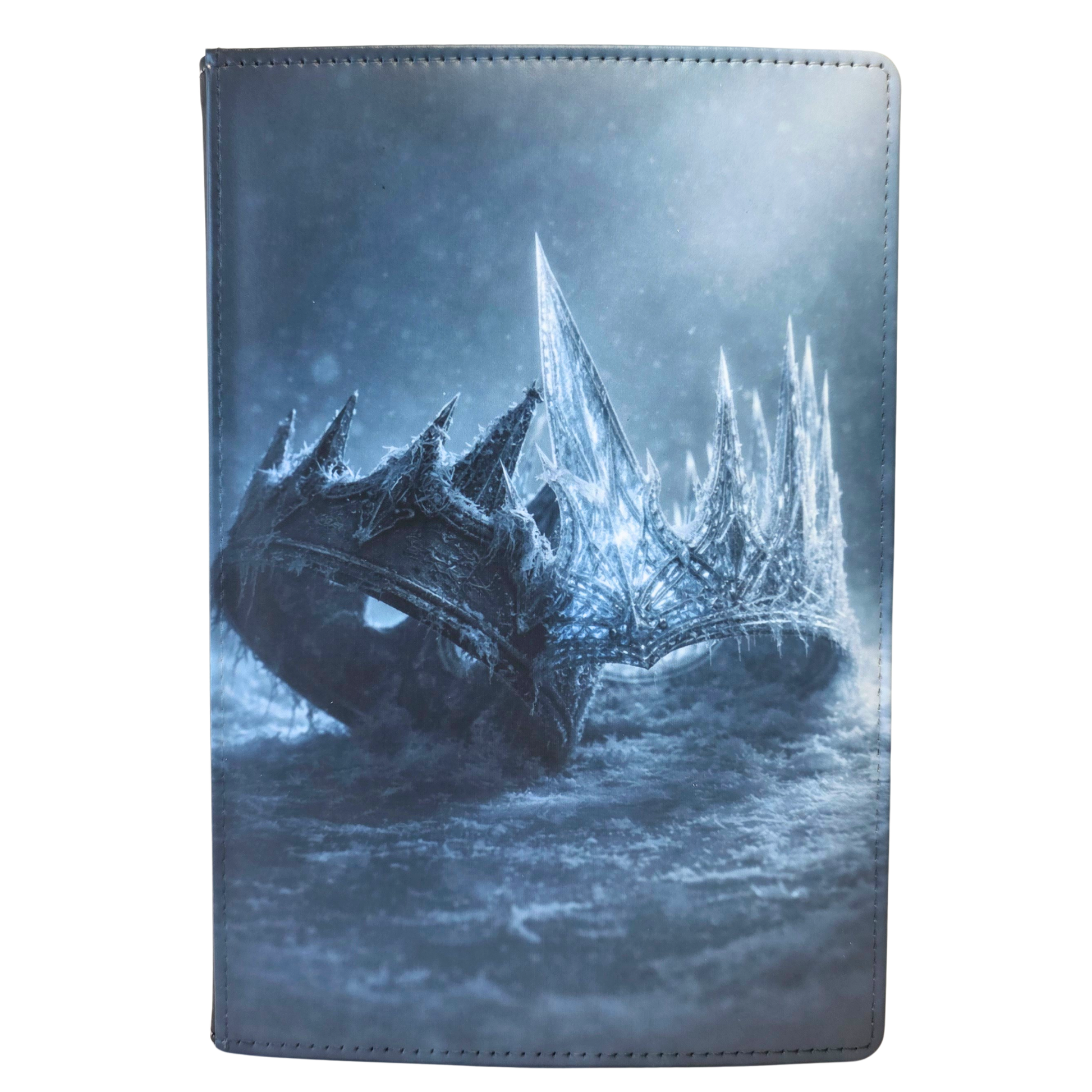 Journal cover featuring a glass crown colliding with an iron crown.