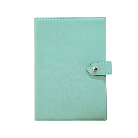 Studio Luxe Aquamarine Teal Faux Leather Journal Cover
