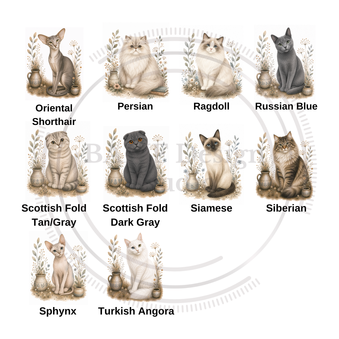 Cat Breeds Journal - Custom Option Available