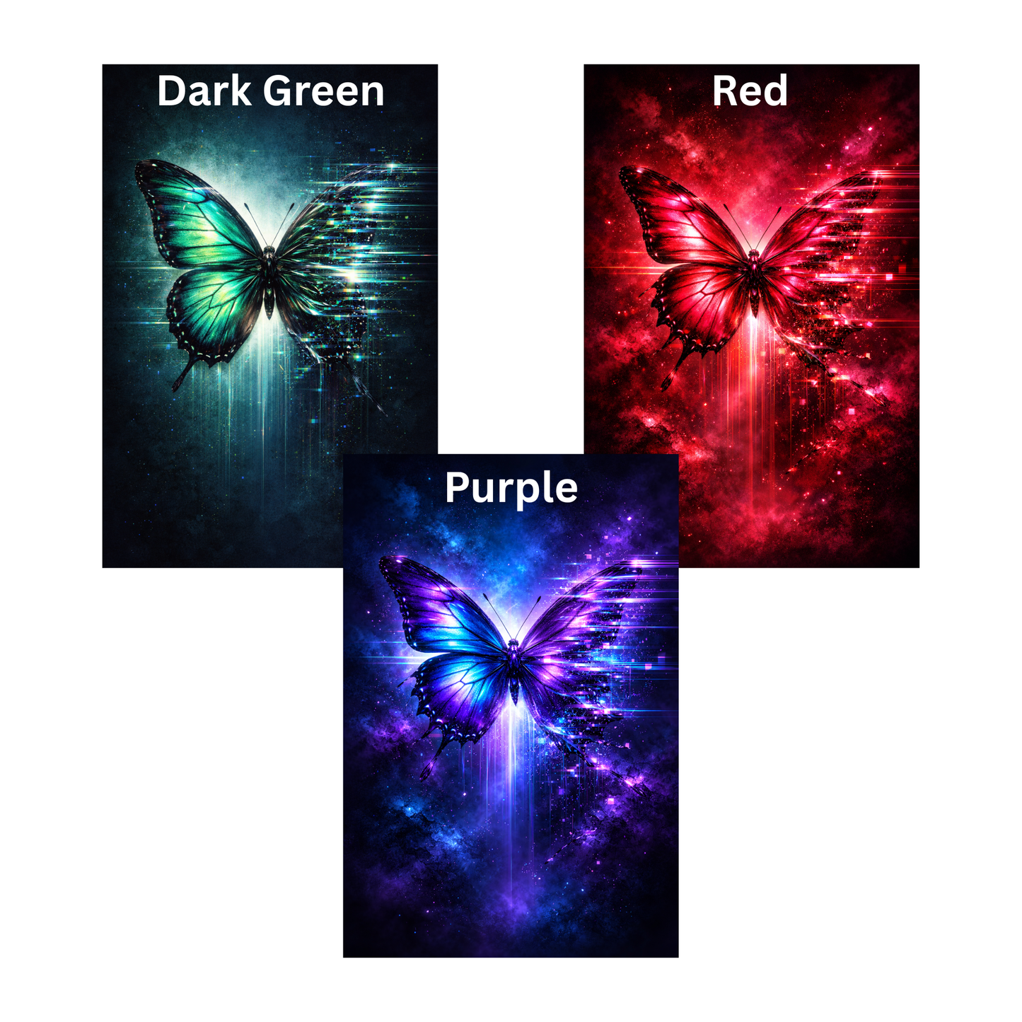MetaMorph Butterfly Glitch Journal - 8 Colors Available