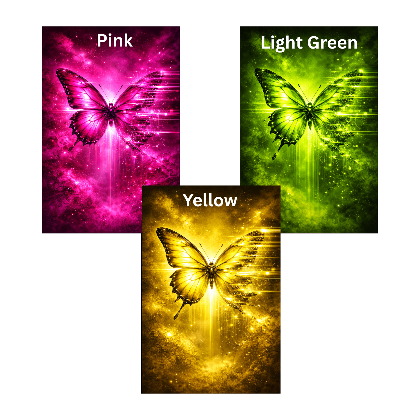 MetaMorph Butterfly Glitch Journal - 8 Colors Available