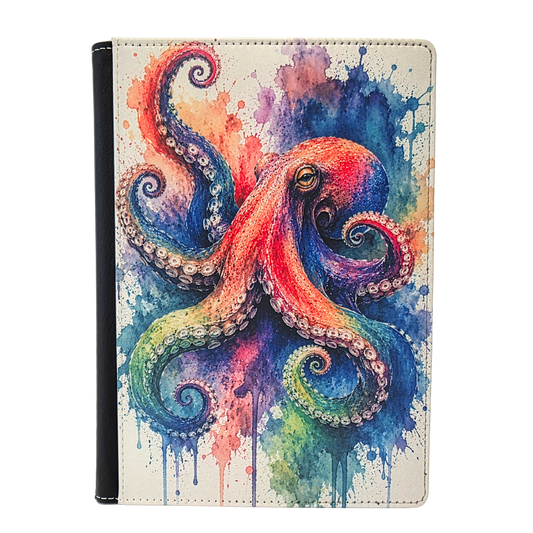 Watercolor Splash Octopus Journal