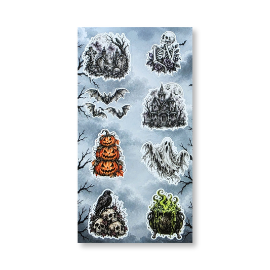 Spooky Halloween Sticker Sheet