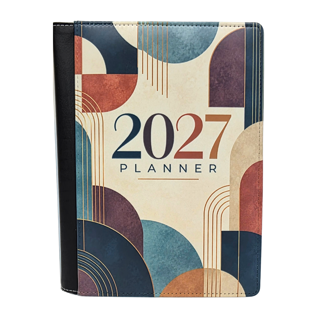 Geometric Retro 2027 Planner Cover