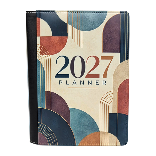 Geometric Retro 2027 Planner Cover