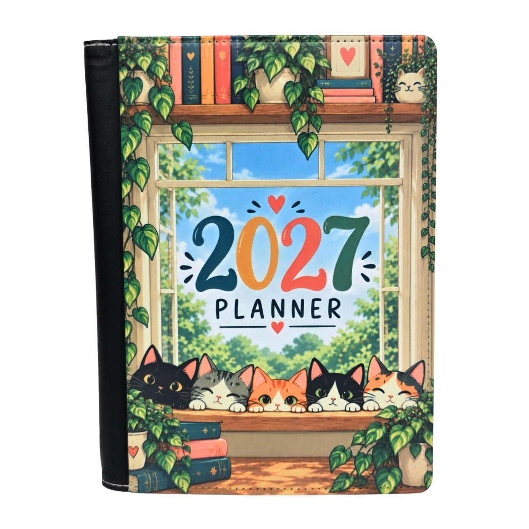 Kitty Window Seat 2027 Planner Cover