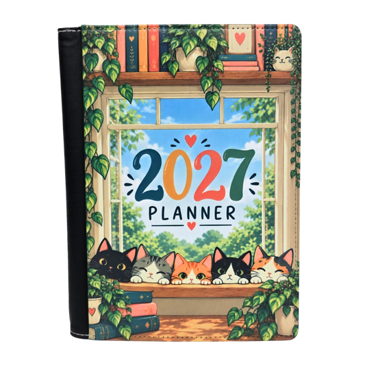 Kitty Window Seat 2027 Planner Cover